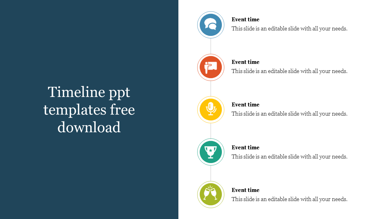 Free - Our Predesigned Timeline PPT Templates Free Download